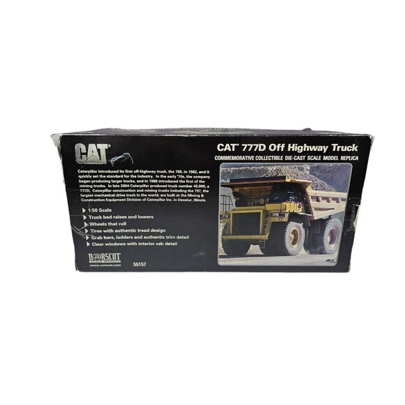 CAT 777D Off Highway Truck 1:50 Scale Diecast Model Dump Truck 55157 NORSCOT - Picture 15 of 16